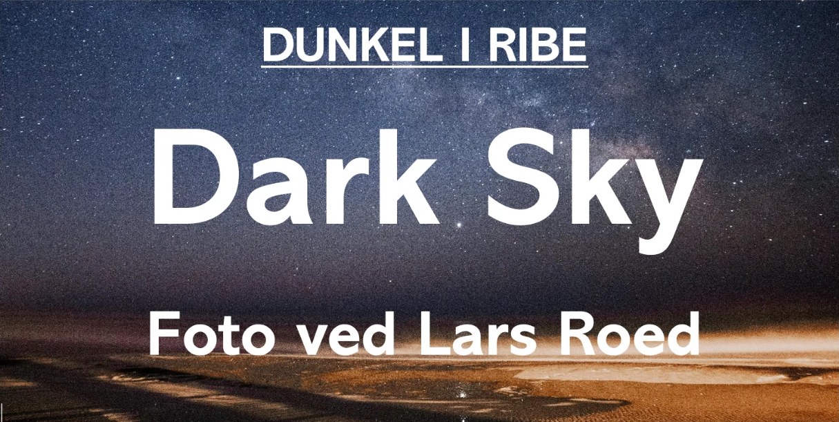 Dark Sky – foto ved Lars Roed. Mælkevejen over Vadehavet, digital udstilling under DUNKEL i Ribe